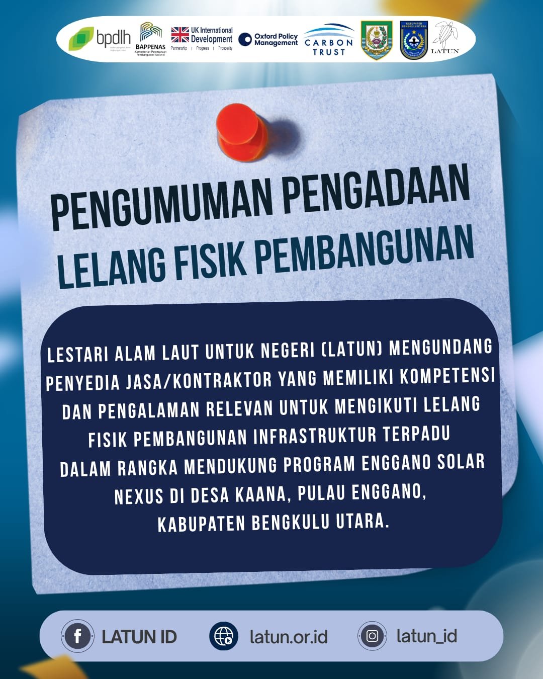 PENGUMUMAN PENGADAAN MINI KOMPETISI 
